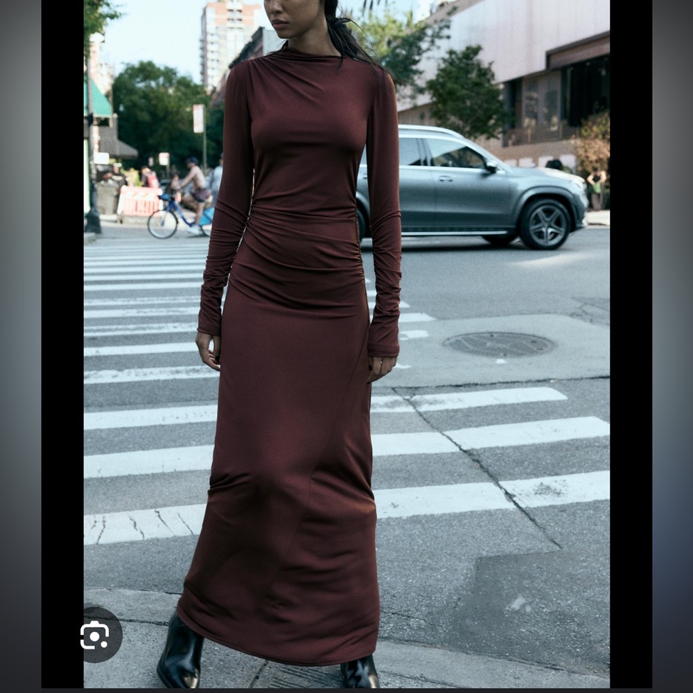 Zara draped Long dress